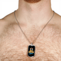 Best Buckin' Dad Ever - Luxury Dog Tag Necklace