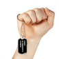 Coast Guardsman's Father v3 - Luxury Dog Tag Necklace