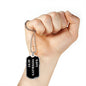 Navy Veteran's Aunt v2 - Luxury Dog Tag Necklace