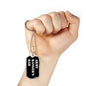 Army Ranger's Dad v3 - Luxury Dog Tag Necklace