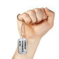 Combat Veteran's Aunt - Luxury Dog Tag Necklace
