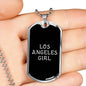 Los Angeles Girl v3 - Luxury Dog Tag Necklace