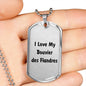 Love My Bouvier des Flandres v4 - Luxury Dog Tag Necklace
