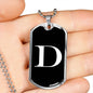 Initial D v3a - Luxury Dog Tag Necklace