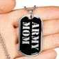 Army Mom v2 - Luxury Dog Tag Necklace