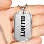 Elliott - Luxury Dog Tag Necklace