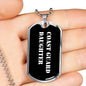 Coast Guard Daughter v3 - Luxury Dog Tag Necklace