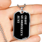 Coast Guardsman's Aunt v2 - Luxury Dog Tag Necklace
