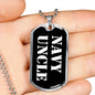 Navy Uncle v3 - Luxury Dog Tag Necklace