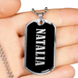 Natalia v02 - Luxury Dog Tag Necklace