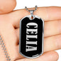Celia v01s - Luxury Dog Tag Necklace