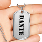 Dante - Luxury Dog Tag Necklace