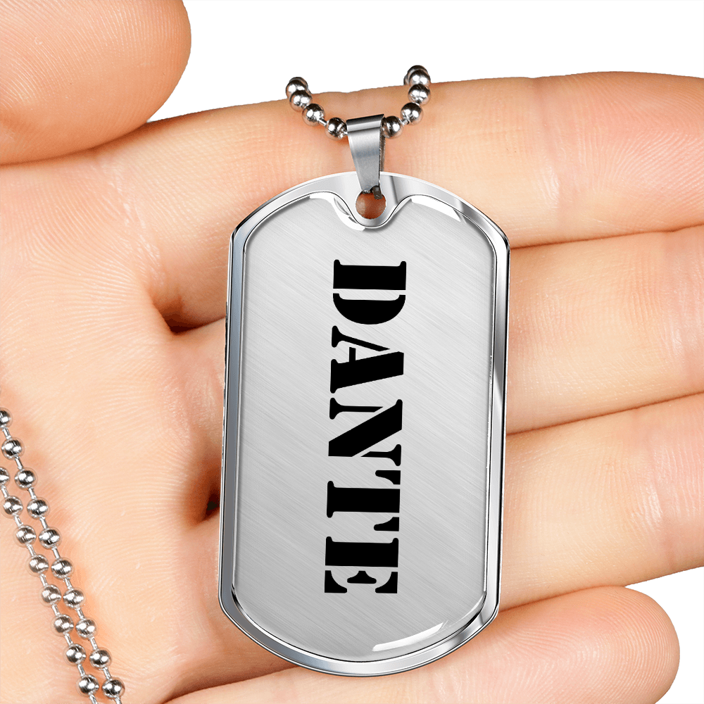 Dante - Luxury Dog Tag Necklace