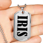 Iris v01 - Luxury Dog Tag Necklace