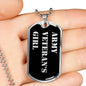 Army Veteran's Girl v2 - Luxury Dog Tag Necklace