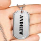 Andrew - Luxury Dog Tag Necklace