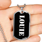 Louie v2 - Luxury Dog Tag Necklace