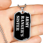 Army Ranger's Sister v2 - Luxury Dog Tag Necklace