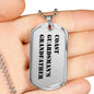 Coast Guardsman's Grandfather - Luxury Dog Tag Necklace
