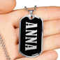Anna v01s - Luxury Dog Tag Necklace