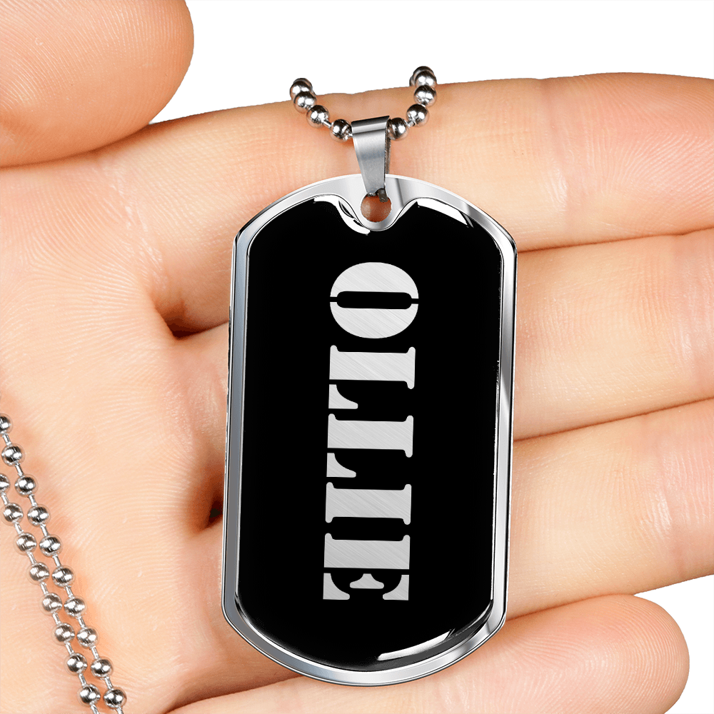Ollie v2 - Luxury Dog Tag Necklace