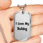 Love My Bulldog v4 - Luxury Dog Tag Necklace