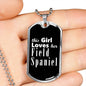 Field Spaniel v2 - Luxury Dog Tag Necklace