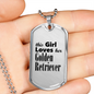 Golden Retriever - Luxury Dog Tag Necklace