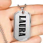 Laura v01 - Luxury Dog Tag Necklace