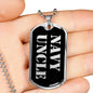 Navy Uncle v2 - Luxury Dog Tag Necklace