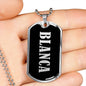Blanca v01s - Luxury Dog Tag Necklace