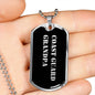 Coast Guard Grandpa v2 - Luxury Dog Tag Necklace
