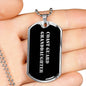 Coast Guard Granddaughter v2 - Luxury Dog Tag Necklace
