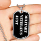 Military Veteran's Aunt v3 - Luxury Dog Tag Necklace