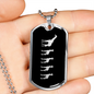 Mama Giraffe With 4 Calves v2 - Luxury Dog Tag Necklace