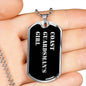 Coast Guardsman's Girl v2 - Luxury Dog Tag Necklace
