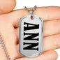 Ann v01 - Luxury Dog Tag Necklace