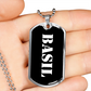 Basil v3 - Luxury Dog Tag Necklace