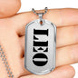 Leo - Luxury Dog Tag Necklace