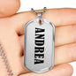Andrea v01 - Luxury Dog Tag Necklace