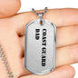 Coast Guard Dad - Luxury Dog Tag Necklace