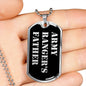 Army Ranger's Father v2 - Luxury Dog Tag Necklace