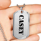 Casey - Luxury Dog Tag Necklace