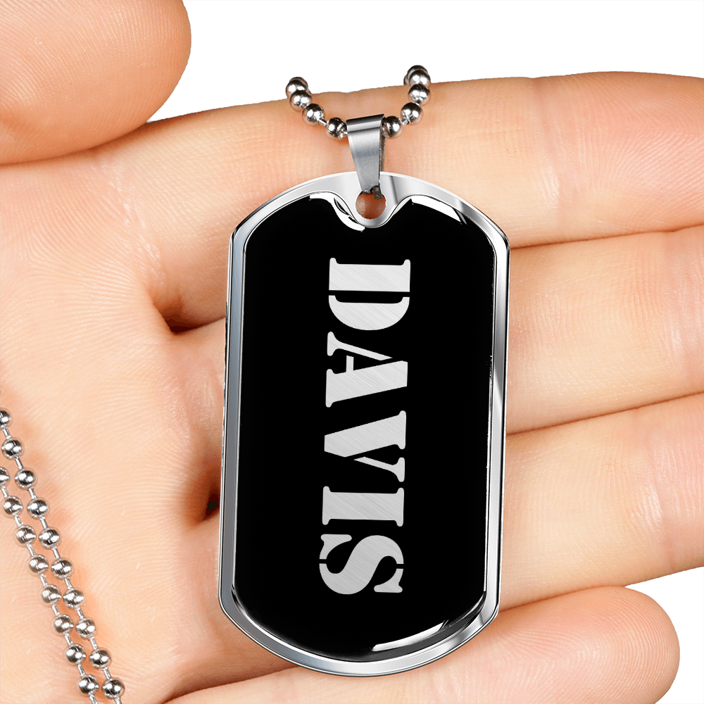 Davis v2 - Luxury Dog Tag Necklace