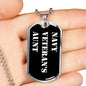 Navy Veteran's Aunt v3 - Luxury Dog Tag Necklace