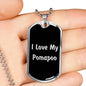 Love My Pomapoo v5 - Luxury Dog Tag Necklace
