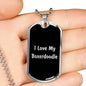 Love My Boxerdoodle v5 - Luxury Dog Tag Necklace