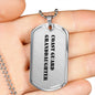 Coast Guard Granddaughter - Luxury Dog Tag Necklace