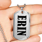 Erin v01 - Luxury Dog Tag Necklace