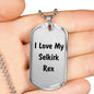 Love My Selkirk Rex - Luxury Dog Tag Necklace
